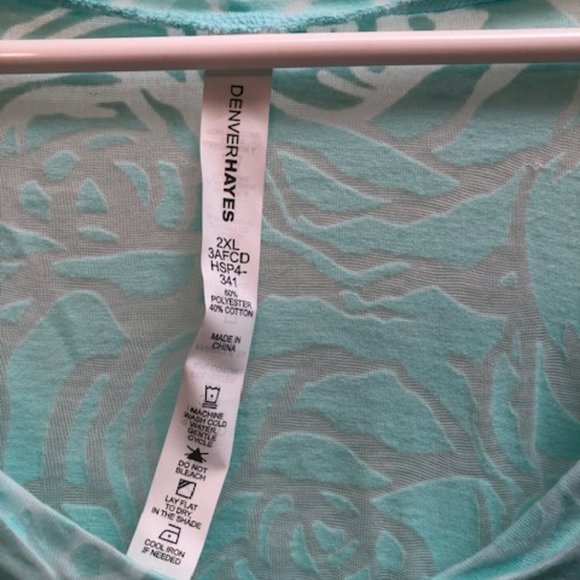 Casual Top - Pretty Ocean Blue - NEW - Picture 2 of 6